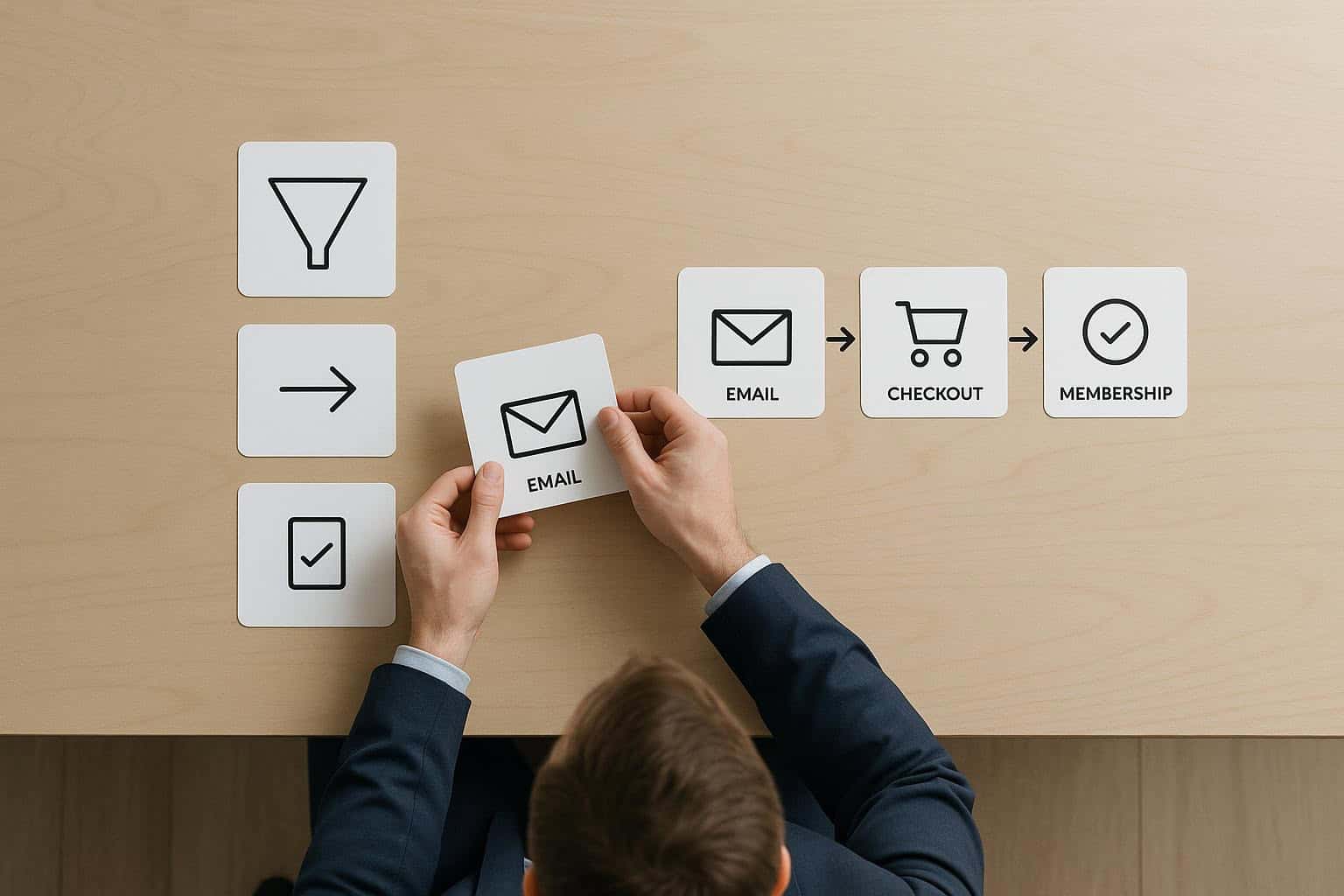 Understand the Workflow Difference Before You Choose Abstract sales funnel workflow compared with all-in-one marketing operations