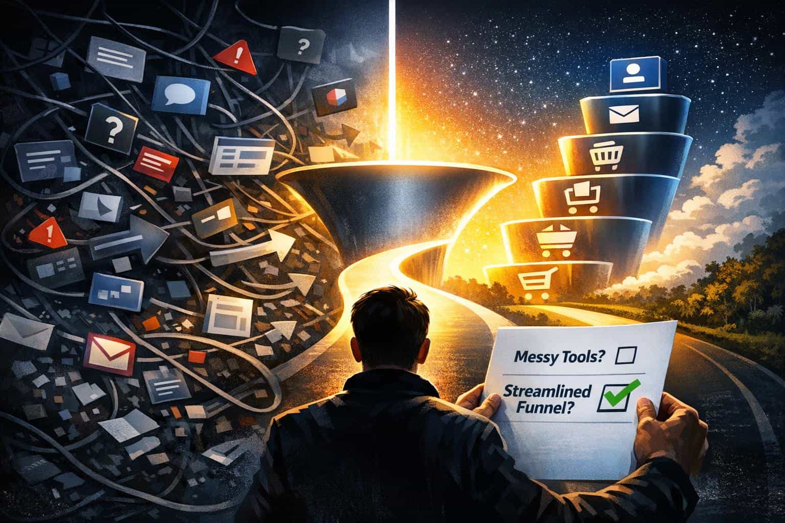 Is ClickFunnels Still the Right Funnel Platform for You? ClickFunnels Review 2026 funnel software decision visual